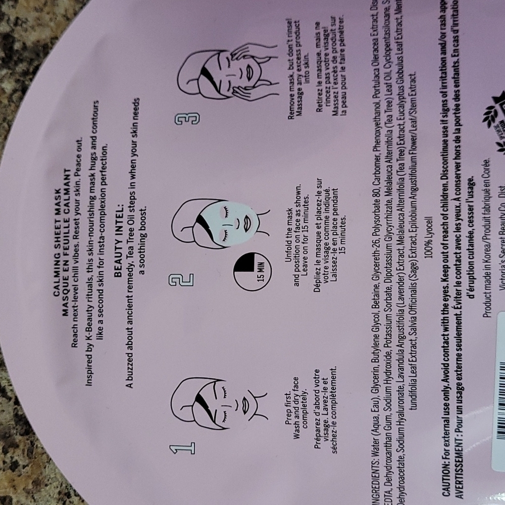 VS Pink Calming & Refreshing face Mask - Picture 6 of 6
